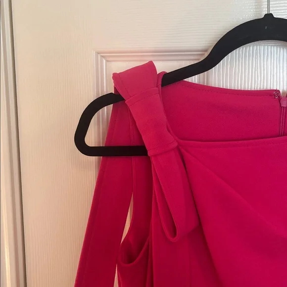 NWT Calvin Klein Neck Bow Dress - Picture 2 of 11